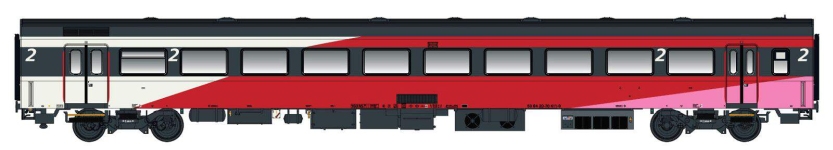 LS Models LS44055-1 - H0 - Endwagen 2. Kl. FYRA Wagen 21, NS, Ep. VI